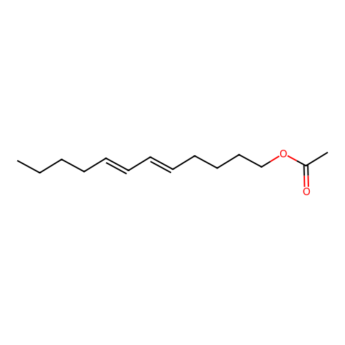 5E,7E-Dodecadienyl acetate structure