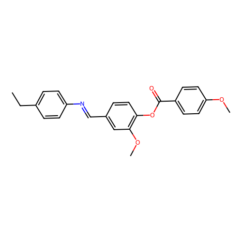 [4-[(4-Ethylphenyl)iminomethyl]-2-methoxyphenyl] 4-methoxybenzoate structure