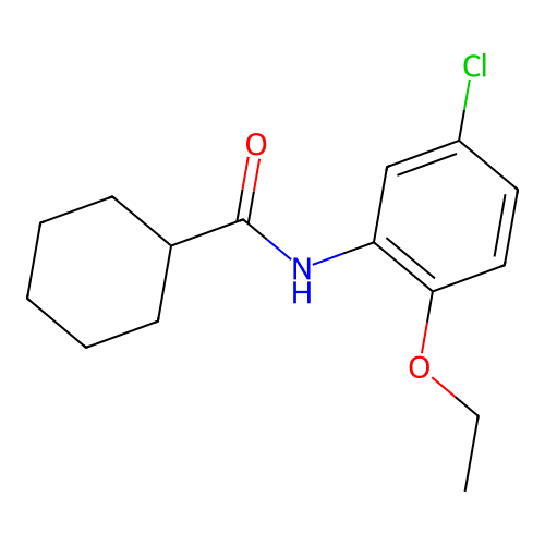 N-(5-chloro-2-ethoxyphenyl)cyclohexanecarboxamide structure