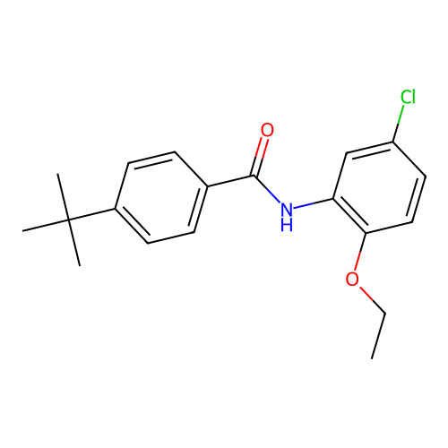 4-tert-butyl-N-(5-chloro-2-ethoxyphenyl)benzamide structure