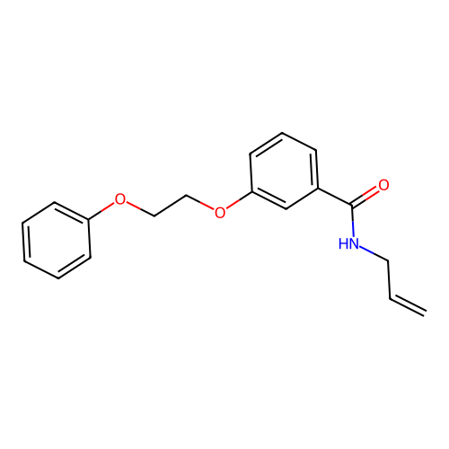 3-(2-phenoxyethoxy)-N-prop-2-enylbenzamide structure