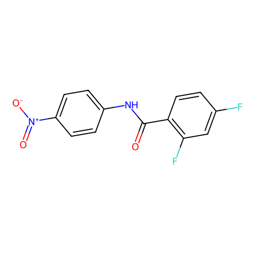 2,4-difluoro-N-(4-nitrophenyl)benzamide structure