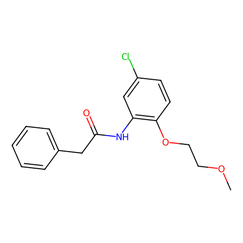 N-[5-chloro-2-(2-methoxyethoxy)phenyl]-2-phenylacetamide structure