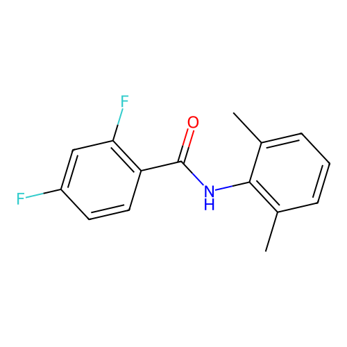 N-(2,6-dimethylphenyl)-2,4-difluorobenzamide structure