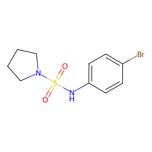 N-(4-bromophenyl)pyrrolidine-1-sulfonamide structure