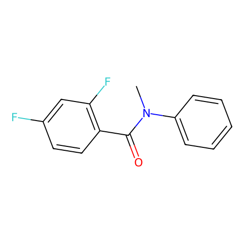 2,4-difluoro-N-methyl-N-phenylbenzamide structure