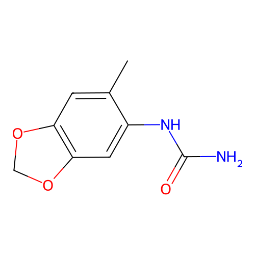 N-(6-methyl-1,3-benzodioxol-5-yl)urea structure