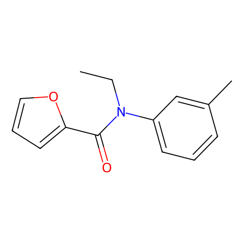 N-乙基-N-(3-甲苯基)呋喃-2-甲酰胺 structure