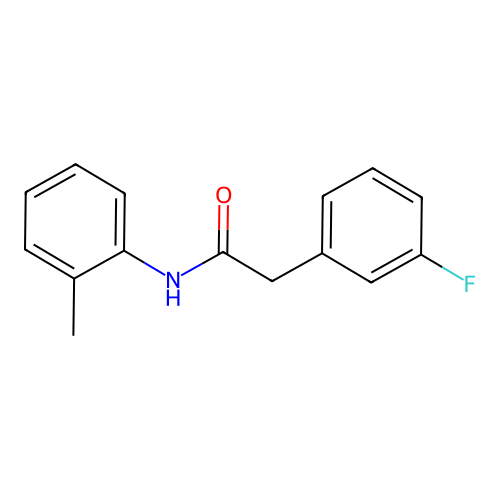 2-(3-fluorophenyl)-N-(2-methylphenyl)acetamide structure