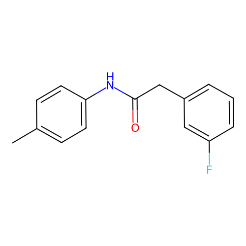 2-(3-fluorophenyl)-N-(4-methylphenyl)acetamide structure