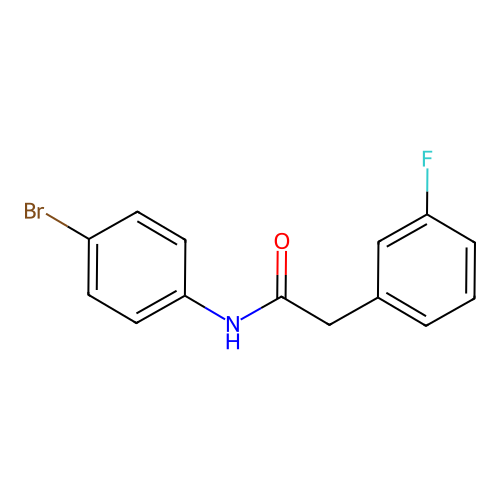 N-(4-bromophenyl)-2-(3-fluorophenyl)acetamide structure