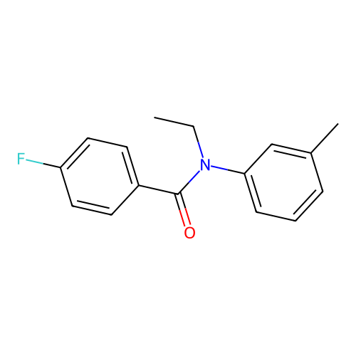N-乙基-4-氟-N-(3-甲苯基)苯甲酰胺 structure