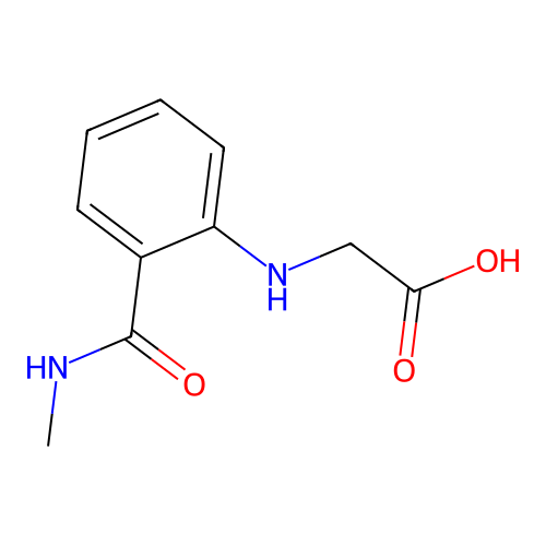Acetic acid, 2-[[2-[(methylamino)carbonyl]phenyl]amino]- structure