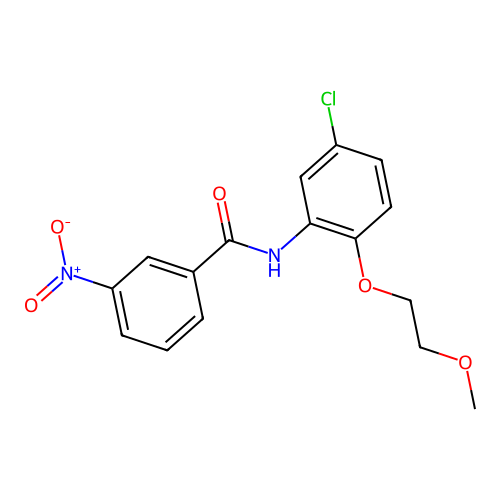 N-[5-chloro-2-(2-methoxyethoxy)phenyl]-3-nitrobenzamide structure