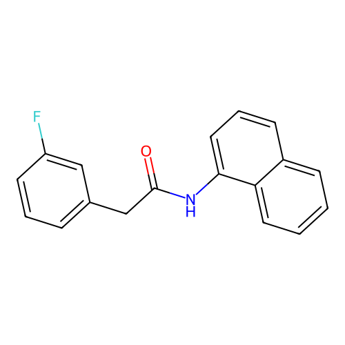 2-(3-fluorophenyl)-N-naphthalen-1-ylacetamide structure