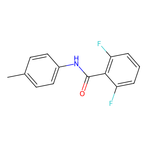 2,6-difluoro-N-(4-methylphenyl)benzamide structure