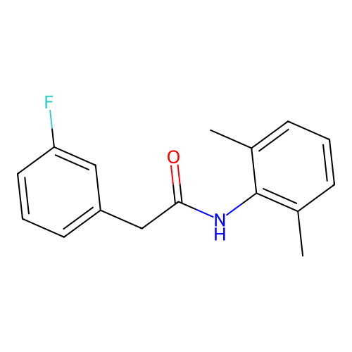 N-(2,6-dimethylphenyl)-2-(3-fluorophenyl)acetamide structure