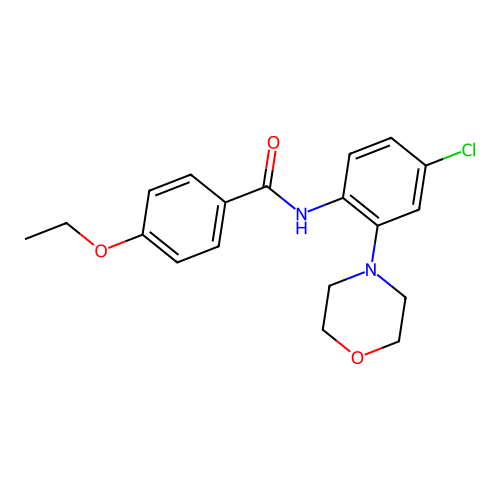 N-(4-chloro-2-morpholin-4-ylphenyl)-4-ethoxybenzamide structure