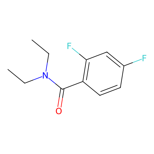 N,N-diethyl-2,4-difluorobenzamide structure