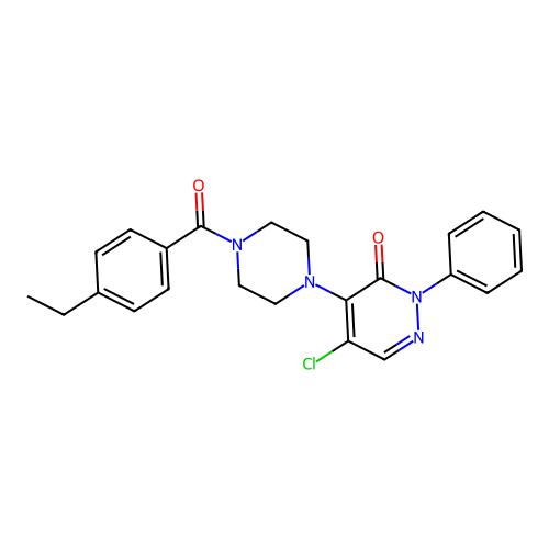 5-Chloro-4-[4-(4-ethylbenzoyl)piperazin-1-yl]-2-phenylpyridazin-3-one structure