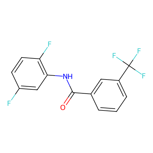 N-(2,5-difluorophenyl)-3-(trifluoromethyl)benzamide structure