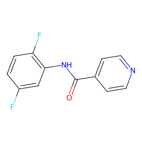 N-(2,5-difluorophenyl)pyridine-4-carboxamide structure