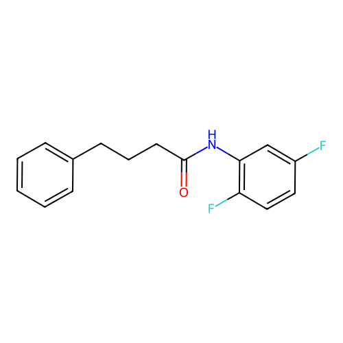 N-(2,5-difluorophenyl)-4-phenylbutanamide structure