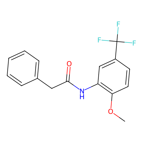 N-[2-methoxy-5-(trifluoromethyl)phenyl]-2-phenylacetamide structure