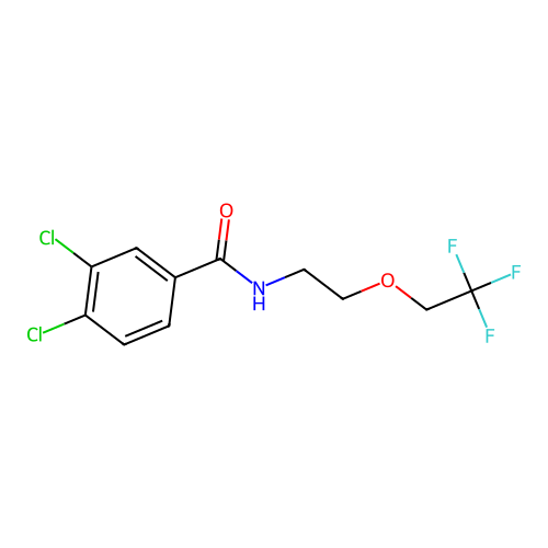 3,4-dichloro-N-[2-(2,2,2-trifluoroethoxy)ethyl]benzamide structure