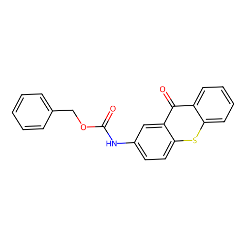 benzyl N-(9-oxothioxanthen-2-yl)carbamate structure