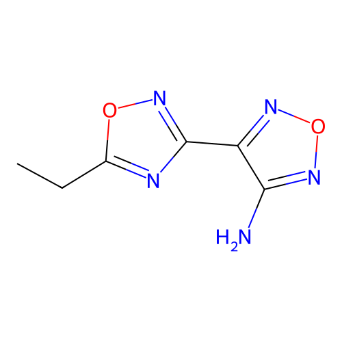 4-(5-Ethyl-1,2,4-oxadiazol-3-yl)-1,2,5-oxadiazol-3-amine structure