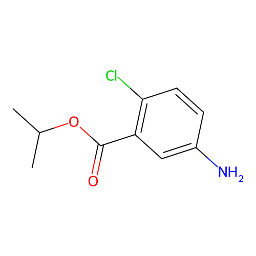 Isopropyl 5-amino-2-chlorobenzoate structure