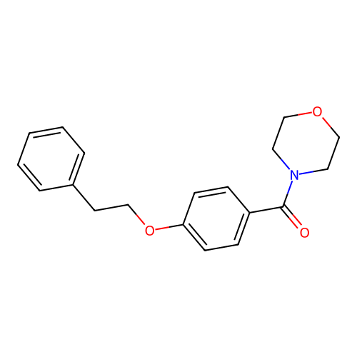 4-Morpholinyl[4-(2-phenylethoxy)phenyl]methanone structure