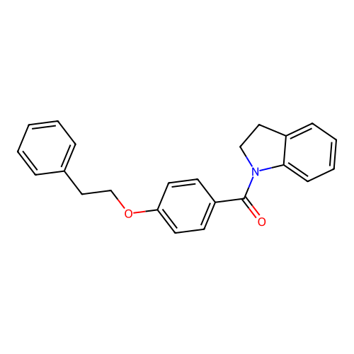 1-[4-(2-Phenylethoxy)benzoyl]indoline structure