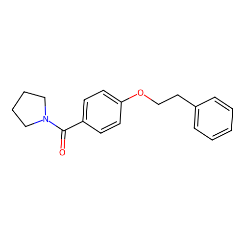 1-[4-(2-Phenylethoxy)benzoyl]pyrrolidine structure
