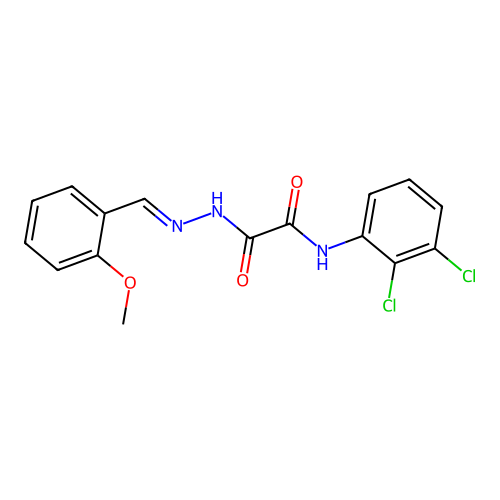 N-(2,3-Dichlorophenyl)-2-(2-(2-methoxybenzylidene)hydrazino)-2-oxoacetamide structure