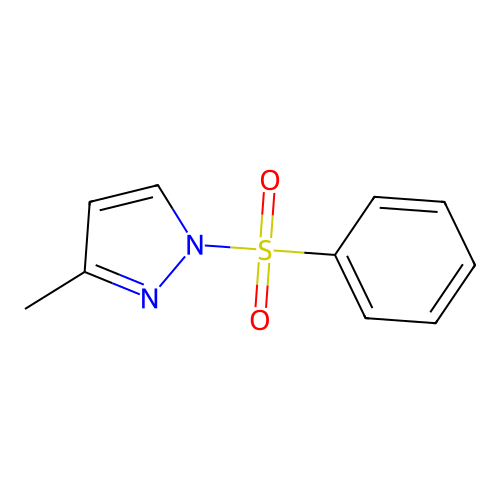 3-methyl-1-(phenylsulfonyl)-1H-pyrazole structure