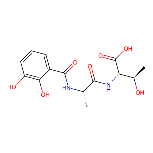 (2,3-Dihydroxybenzoyl)-L-alanyl-L-threonine structure