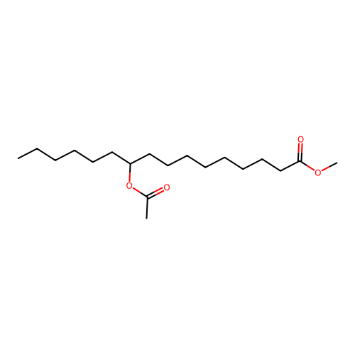 Methyl 10-acetoxyhexadecanoate structure