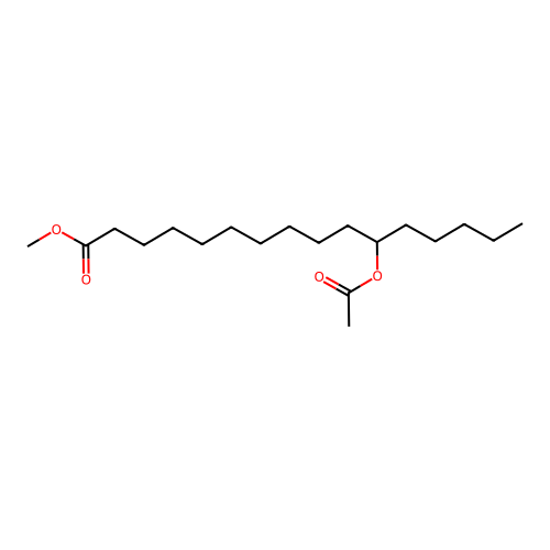 Methyl 11-acetoxyhexadecanoate structure