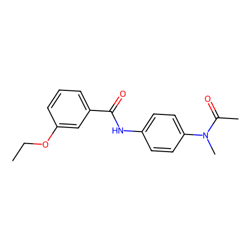 N-{4-[acetyl(methyl)amino]phenyl}-3-ethoxybenzamide structure