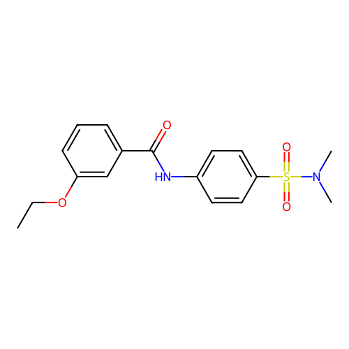 N-[4-(dimethylsulfamoyl)phenyl]-3-ethoxybenzamide structure