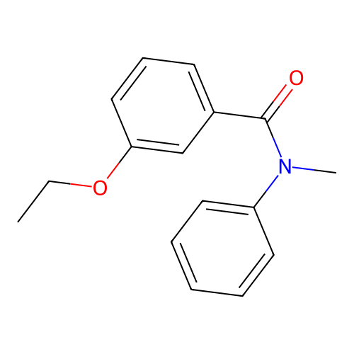 3-ethoxy-N-methyl-N-phenylbenzamide structure