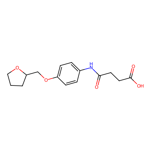 4-Oxo-4-[4-(oxolan-2-ylmethoxy)anilino]butanoic acid structure