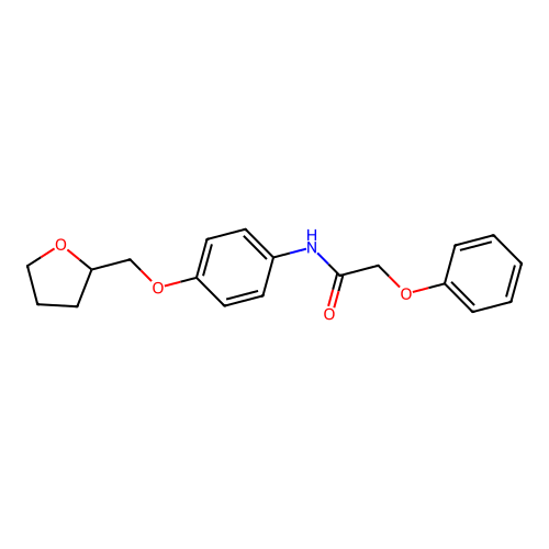 N-[4-(oxolan-2-ylmethoxy)phenyl]-2-phenoxyacetamide structure
