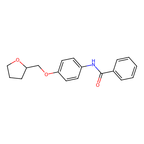N-[4-(oxolan-2-ylmethoxy)phenyl]benzamide structure