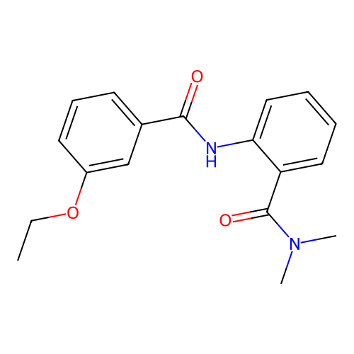 2-[(3-ethoxybenzoyl)amino]-N,N-dimethylbenzamide structure