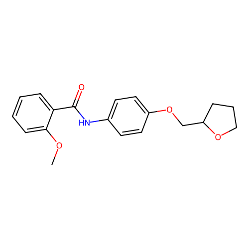 2-methoxy-N-[4-(oxolan-2-ylmethoxy)phenyl]benzamide structure