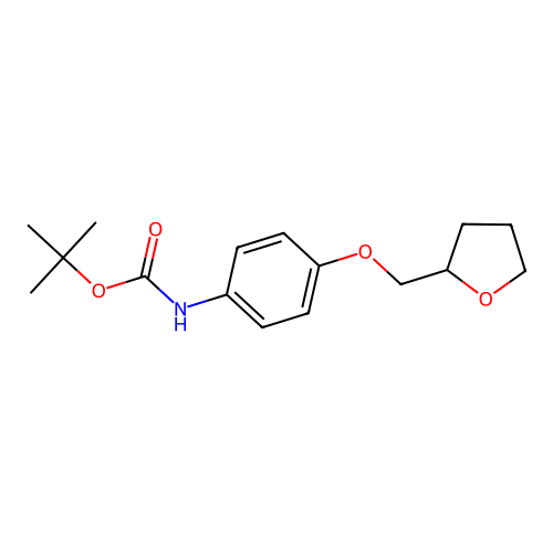 tert-butyl N-[4-(oxolan-2-ylmethoxy)phenyl]carbamate structure