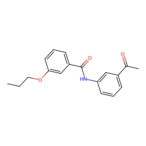 N-(3-acetylphenyl)-3-propoxybenzamide structure